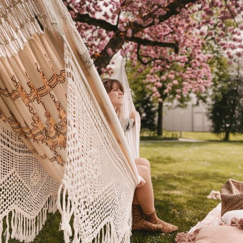 Hängematte Rio Boho im Garten